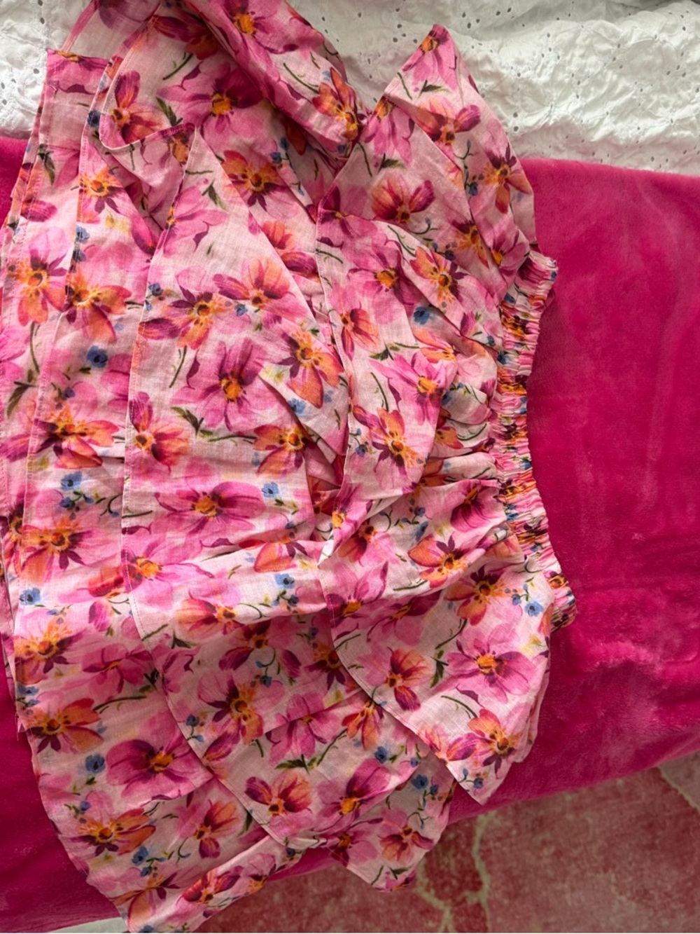 Endless Rose Pink Floral Smocked Dress